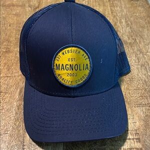 Magnolia Navy Blue Trucker Hat